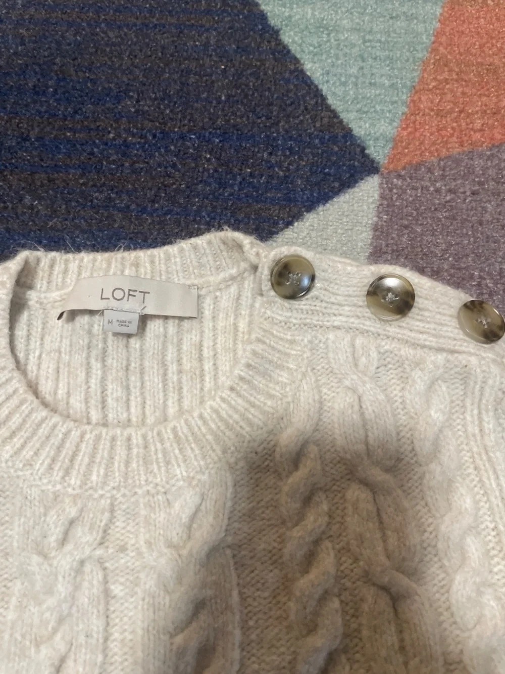 Loft cable knit sweater